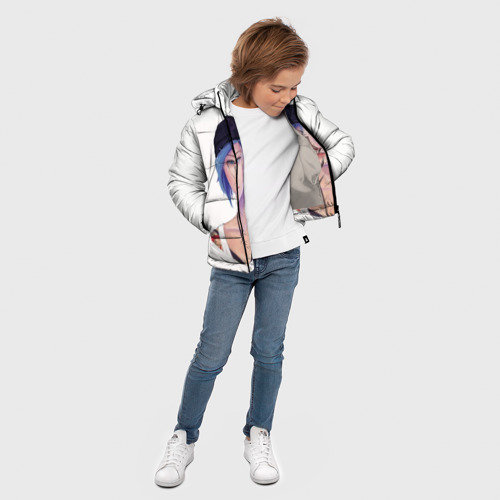 Зимняя куртка для мальчиков 3D Хлоя, цвет светло-серый - фото 5
