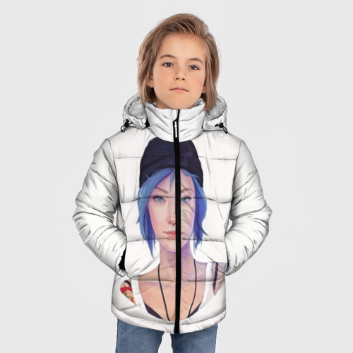 Зимняя куртка для мальчиков 3D с принтом Хлоя, фото на моделе #1