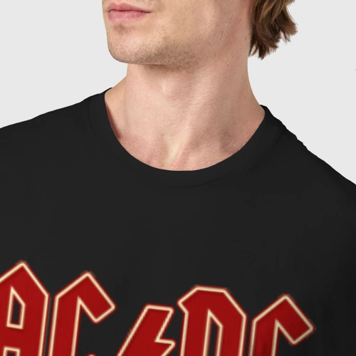 Мужская футболка хлопок с принтом AC/DC, фото #4