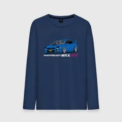 Мужской лонгслив хлопок Subaru Impreza WRX STI GD