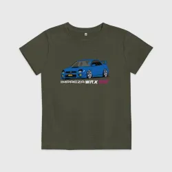 Детская футболка хлопок Subaru Impreza WRX STI GD