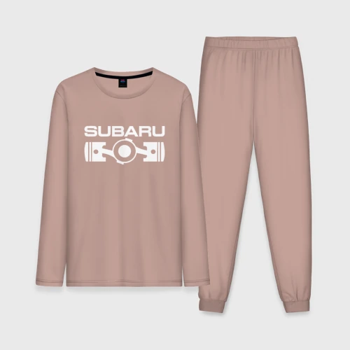 Мужская пижама с лонгсливом хлопок Subaru оппозитный двигатель