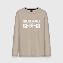 Мужской лонгслив хлопок Subaru оппозитный двигатель