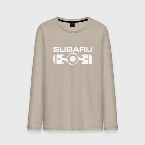 Мужской лонгслив хлопок Subaru оппозитный двигатель