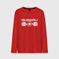 Мужской лонгслив хлопок Subaru оппозитный двигатель