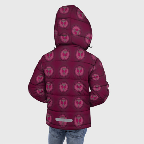 Зимняя куртка для мальчиков 3D с принтом Захватчик Зим 1, вид сзади #2