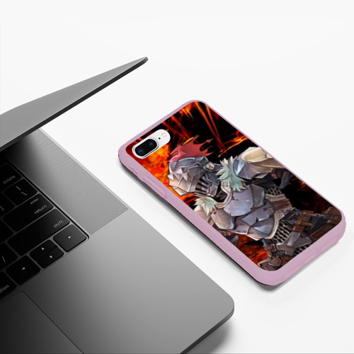 Чехол для iPhone 7Plus/8 Plus матовый Goblin Slayer 2, цвет розовый - фото 5