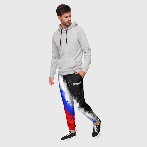 Мужские брюки 3D Россия Краски - фото 3
