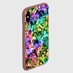 Чехол для iPhone XS Max матовый Радуга ахегао - фото 2
