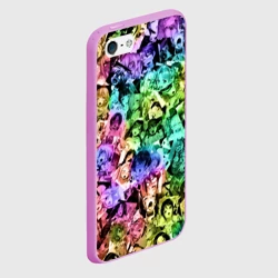 Чехол для iPhone 5/5S матовый Радуга ахегао - фото 2