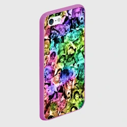 Чехол для iPhone 5/5S матовый Радуга ахегао - фото 2