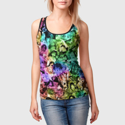 Женская майка 3D Радуга ахегао - фото 2