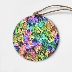 Деревянная игрушка круг Радуга ахегао