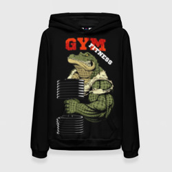 Женская толстовка 3D GYM fitness crocodile