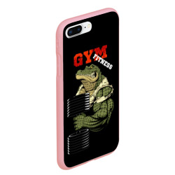 Чехол для iPhone 7Plus/8 Plus матовый GYM fitness crocodile - фото 2