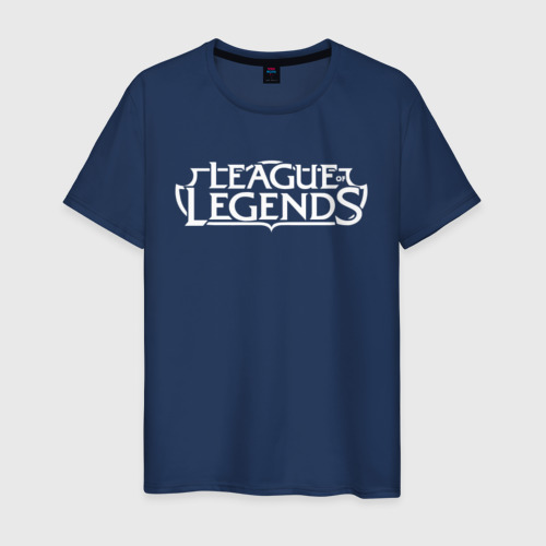 Мужская футболка хлопок League of Legends, цвет темно-синий