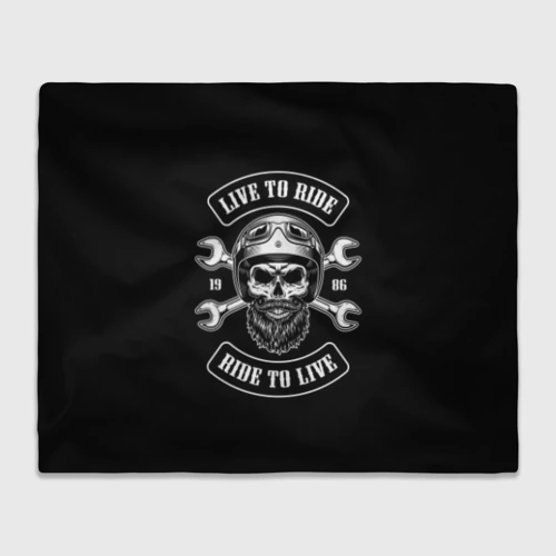 Плед 3D Live to ride - ride to live