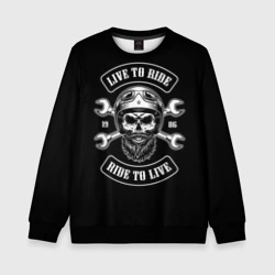 Детский свитшот 3D Live to ride - ride to live