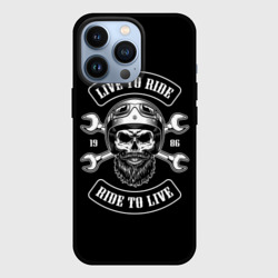 Чехол для iPhone 13 Pro Vintage motorcycle label