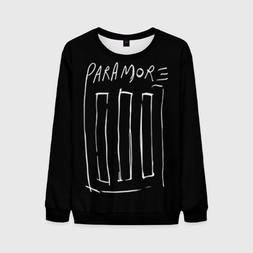 Мужской свитшот 3D Paramore, цвет черный