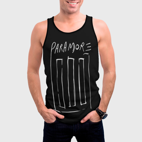 Мужская майка 3D Paramore, цвет 3D печать - фото 3