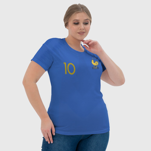 Женская футболка 3D Mbappe Edition 2019, цвет 3D печать - фото 6