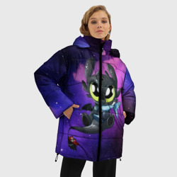 Женская зимняя куртка Oversize Как приручить дракона - фото 2