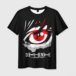 Мужская футболка 3D Тетрадь смерти - глаз Ягами