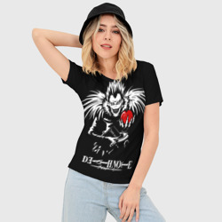 Женская футболка 3D Slim Тетрадь смерти - фото 2