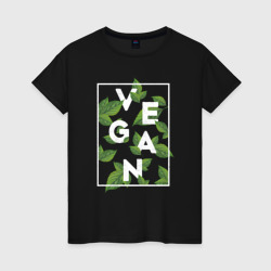 Женская футболка хлопок Vegan