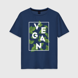 Vegan – Футболка оверсайз из хлопка с принтом купить со скидкой в -16%