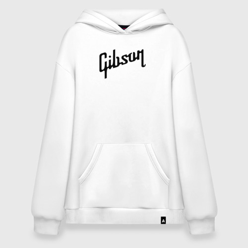 Худи SuperOversize хлопок Gibson, цвет белый