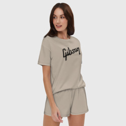 Женская пижама с шортиками хлопок Gibson - фото 2