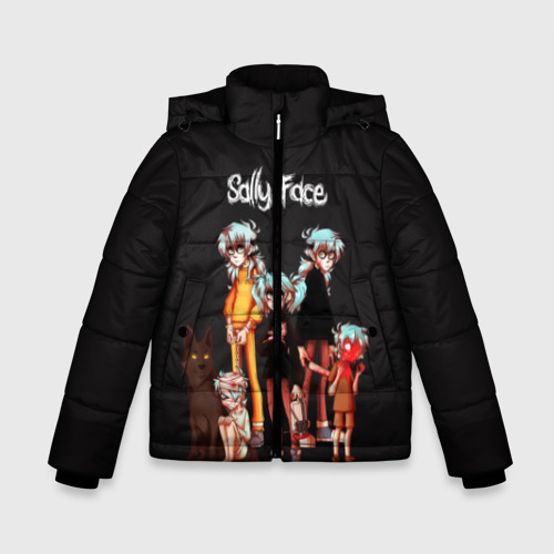 Зимняя куртка для мальчиков 3D Sally Face, цвет черный