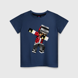 Детская футболка хлопок Dab Minecraft