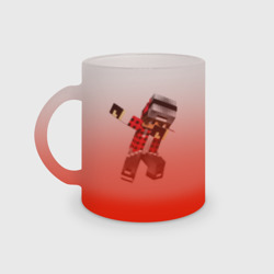 Кружка матовая стеклянная Dad Minecraft