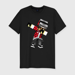 Мужская футболка хлопок Slim Dab Minecraft