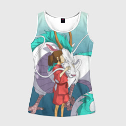 Женская майка 3D Тихиро целует Хаку