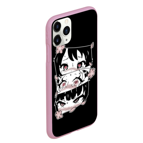 Чехол для iPhone 11 Pro Max матовый Smug ahegao, цвет розовый - фото 3