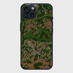 Чехол силиконовый для Apple iPhone 15 матовый HoMM 3