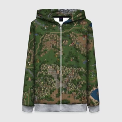 Женская толстовка 3D на молнии HoMM 3