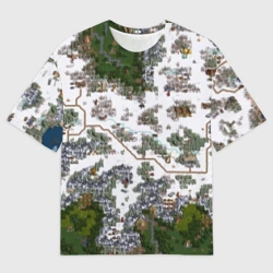 Женская футболка oversize 3D HoMM 3