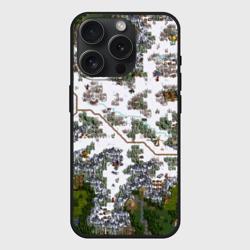 Чехол силиконовый для Apple iPhone 15 Pro матовый HoMM 3