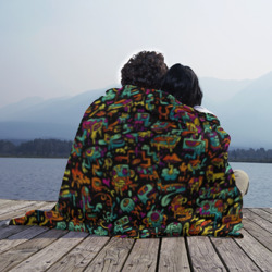 Плед 3D Кислотный Диджей паттерн - фото 2