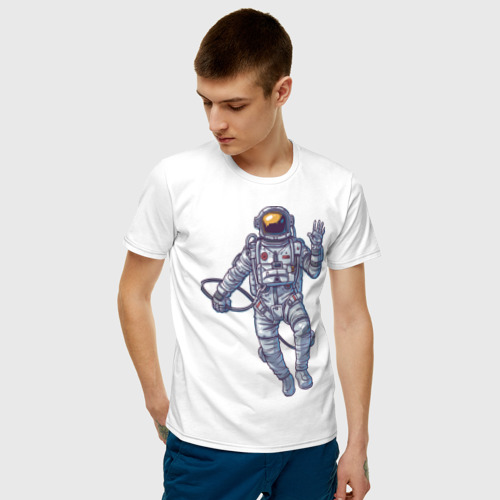Мужская футболка хлопок Космонавт BIGSPACE - фото 3