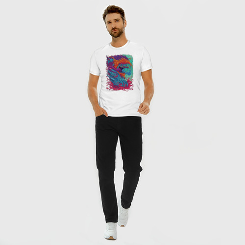 Мужская футболка хлопок Slim Hyper Beast - фото 5