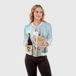 Женский бомбер 3D KonoSuba бутылка - фото 2