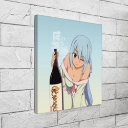 Холст квадратный KonoSuba бутылка - фото 2