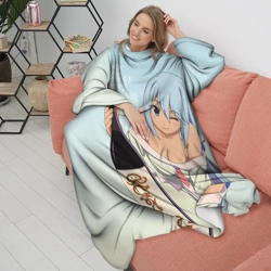 Плед с рукавами KonoSuba бутылка - фото 2