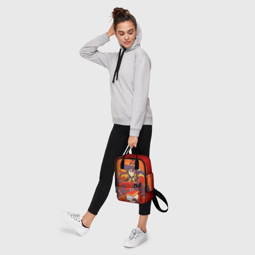 Женский рюкзак 3D с принтом KonoSuba Мегумин с посохом, фото #4